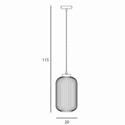 Sklep Kaja Złota lampa wisząca z dekoracyjnym kloszem PND-52636-1-GD serii LINDO Cheap