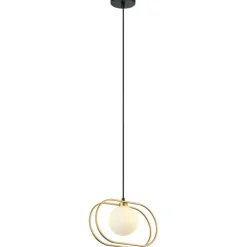 Sklep Kaja Złota lampa wisząca z kloszem PND-53423-1-GD GROSETTA | Kaja Hot