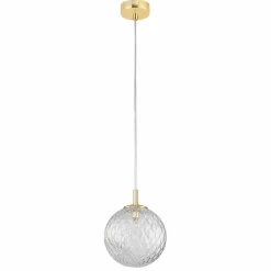 Sklep Kaja Złota lampa wisząca z kulistym kloszem TK 4609 z serii CADIX | Kaja Cheap
