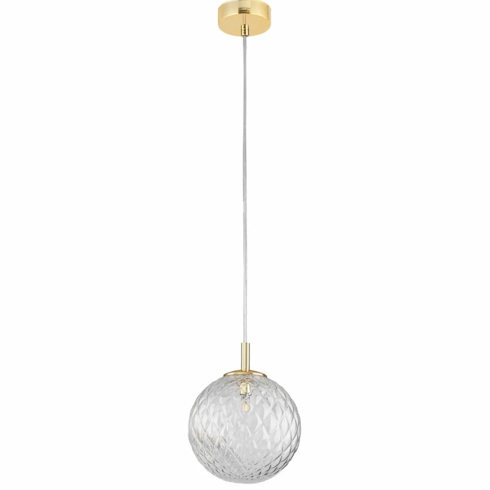 Sklep Kaja Złota lampa wisząca z kulistym kloszem TK 4609 z serii CADIX | Kaja Cheap