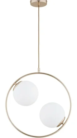 Sklep Kaja Złota lampa wisząca z mlecznymi kloszami AL 62444 z serii AVIA | Kaja Oświetleni Shop