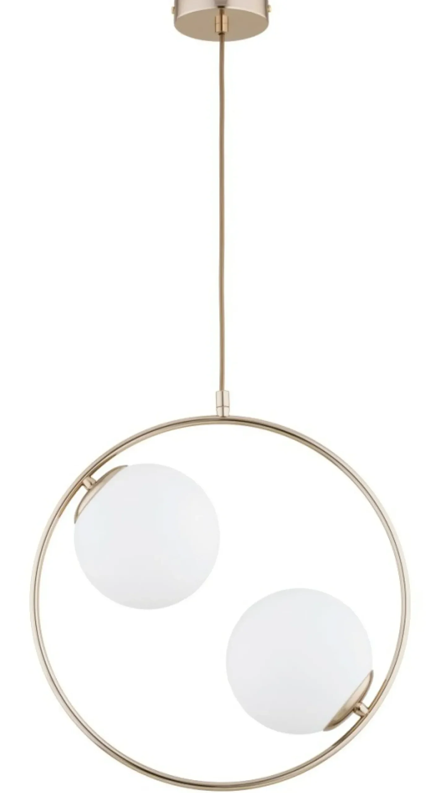 Sklep Kaja Złota lampa wisząca z mlecznymi kloszami AL 62444 z serii AVIA | Kaja Oświetleni Shop