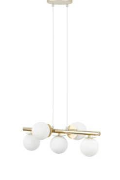 Sklep Kaja Złota lampa wisząca z mlecznymi kloszami SIG 40795 z serii AVOLA Best