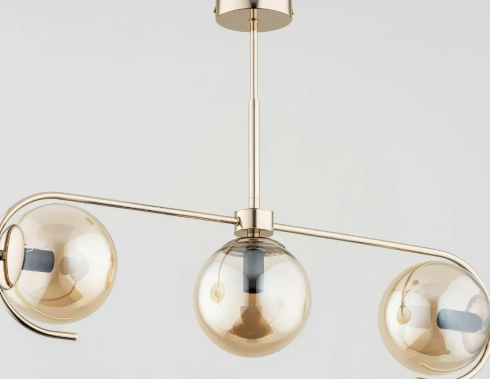 Sklep Kaja Złota lampa wisząca z niebanalnymi kloszami AL 63084 | Kaja Sale