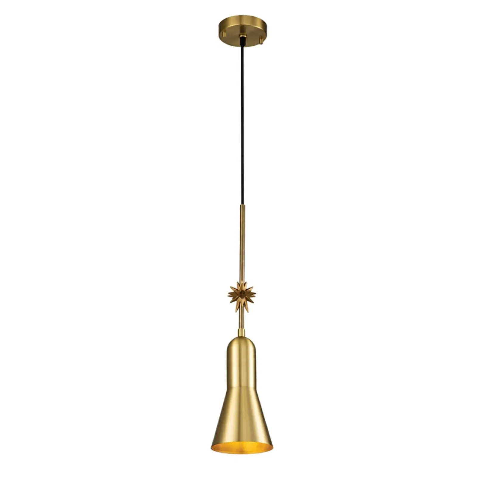 Sklep Kaja Złota lampa wisząca z ozdobą ETOILE-P-S-AB z serii ETOILE Shop