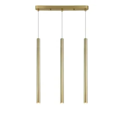 Sklep Kaja Złota lampa wisząca z tubami, nad stół LP-894/3L GD LUNGO | Kaja Cheap