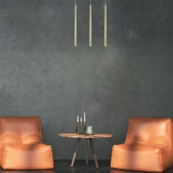 Sklep Kaja Złota lampa wisząca z tubami, nad stół LP-894/3L GD LUNGO | Kaja Cheap