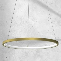 Sklep Kaja Złota lampa wisząca z wbudowanym LED-em ML7941 z serii ROTONDA | Kaja Oświetleni Clearance