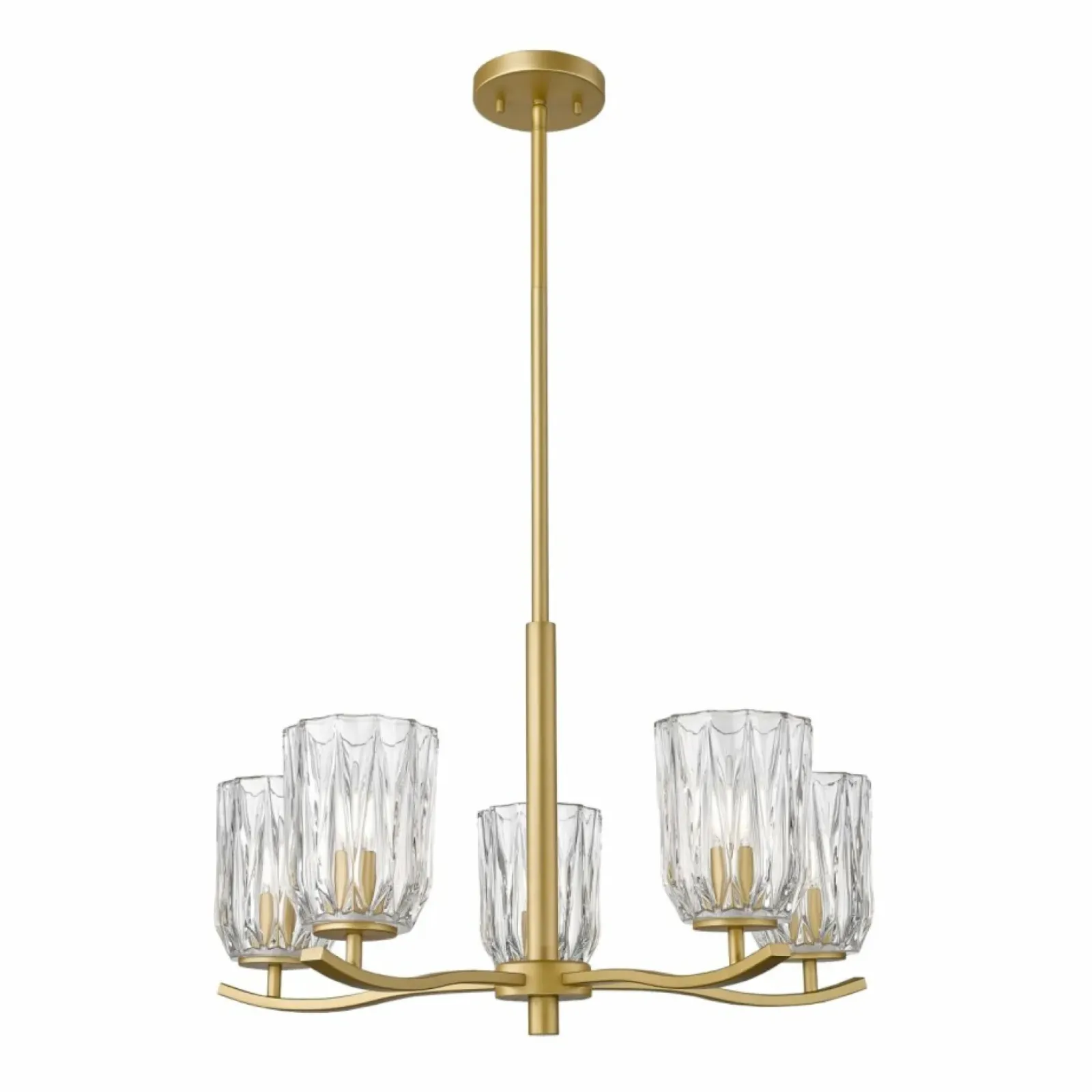 Sklep Kaja Złota lampa z kryształowymi kloszami P0590-05B-V7AC TAZZA | Kaja Best Sale