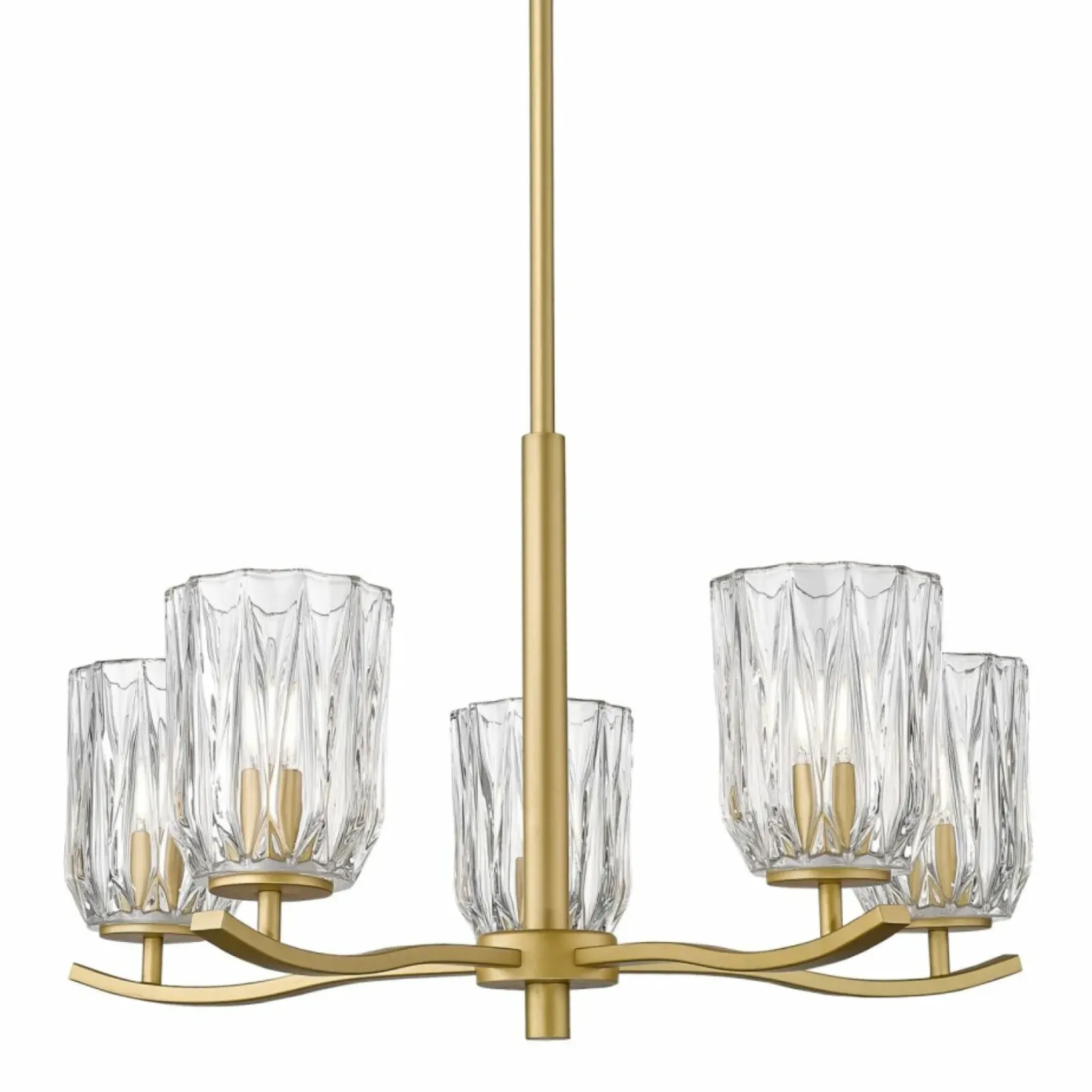 Sklep Kaja Złota lampa z kryształowymi kloszami P0590-05B-V7AC TAZZA | Kaja Best Sale