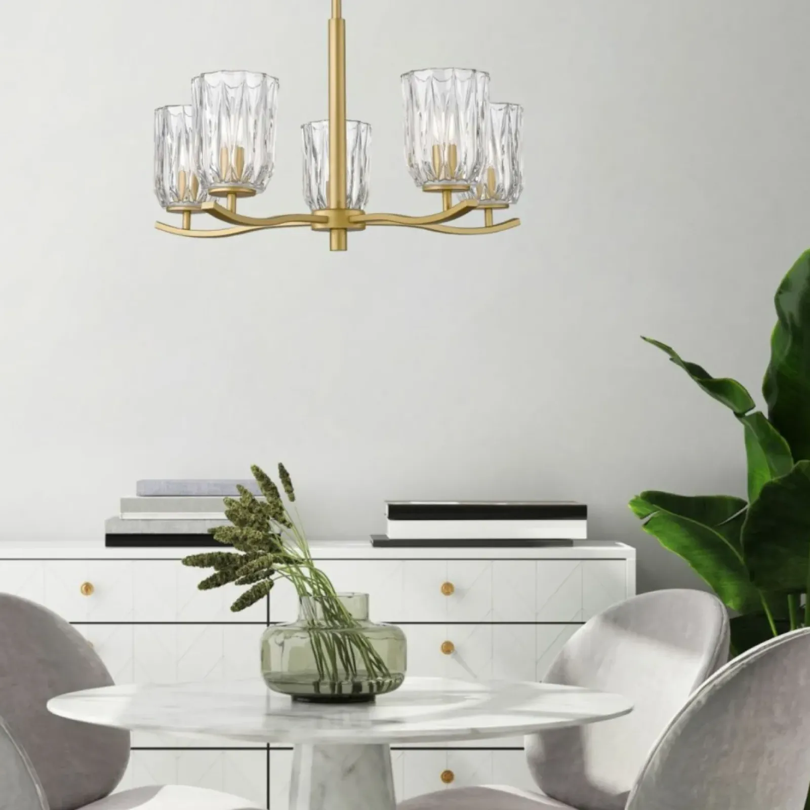 Sklep Kaja Złota lampa z kryształowymi kloszami P0590-05B-V7AC TAZZA | Kaja Best Sale