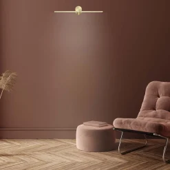 Sklep Kaja Złota, ledowa lampa ścienna 40cm LP-777/1W M GD z serii MODERN SLIM* Lampy Led