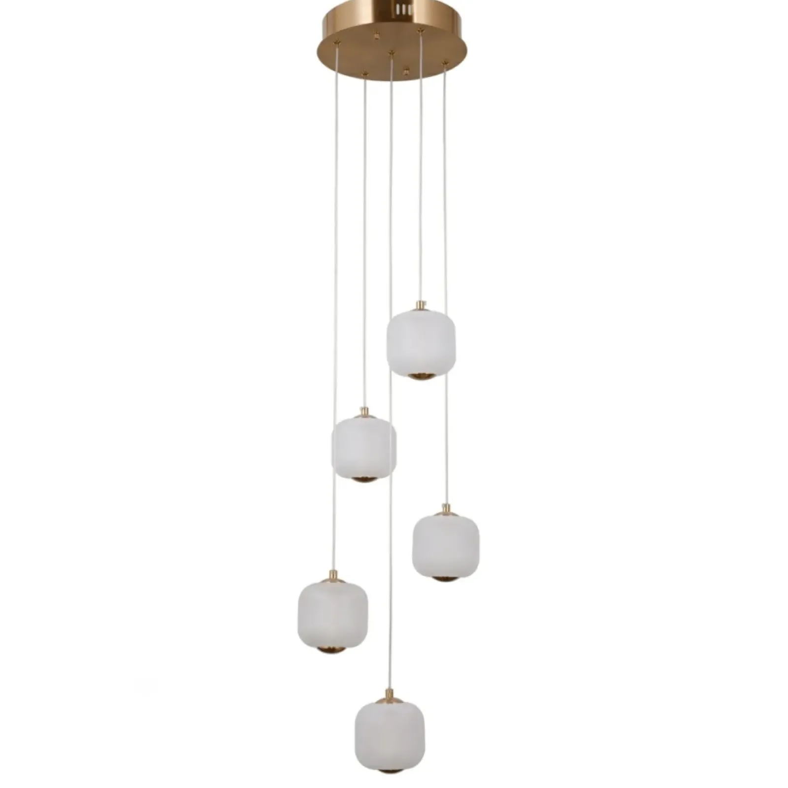 Sklep Kaja Złota, ledowa lampa wisząca PND-34362-5-HBR-OPAL z serii GANTI Shop