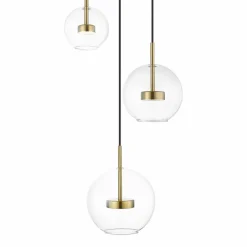 Sklep Kaja Złota, ledowa lampa z kloszami P0428-03L-L4AC ENCELADUS | Kaja Discount