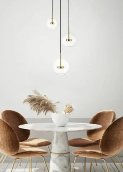 Sklep Kaja Złota, ledowa lampa z kloszami P0428-03L-L4AC ENCELADUS | Kaja Discount