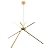 Sklep Kaja Złota, ledowa, rozłożysta lampa wisząca MX P0457 SPIDER | Kaja Fashion