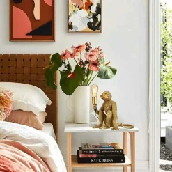 Sklep Kaja Złota, modernistyczna lampka nocna ABR-KARD4-G MONKEY | Kaja* Nowoczesne Lampki Stołowe