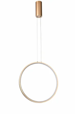 Sklep Kaja Złota obręcz LED na pionowym zwisie ⌀40cm AZ5254 MASSIMA | Kaja złotopiaskowane Shop