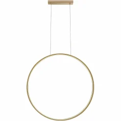 Sklep Kaja Złota obręcz LED na zwisach ⌀87cm 4000K ANT 5315 AGARO | Kaja Store