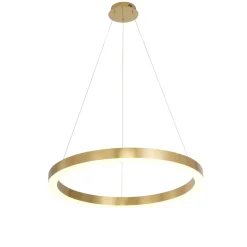 Sklep Kaja Złota obręcz LED wisząca do salonu LP-033/1P L GD SHINY z serii MIDWAY Clearance