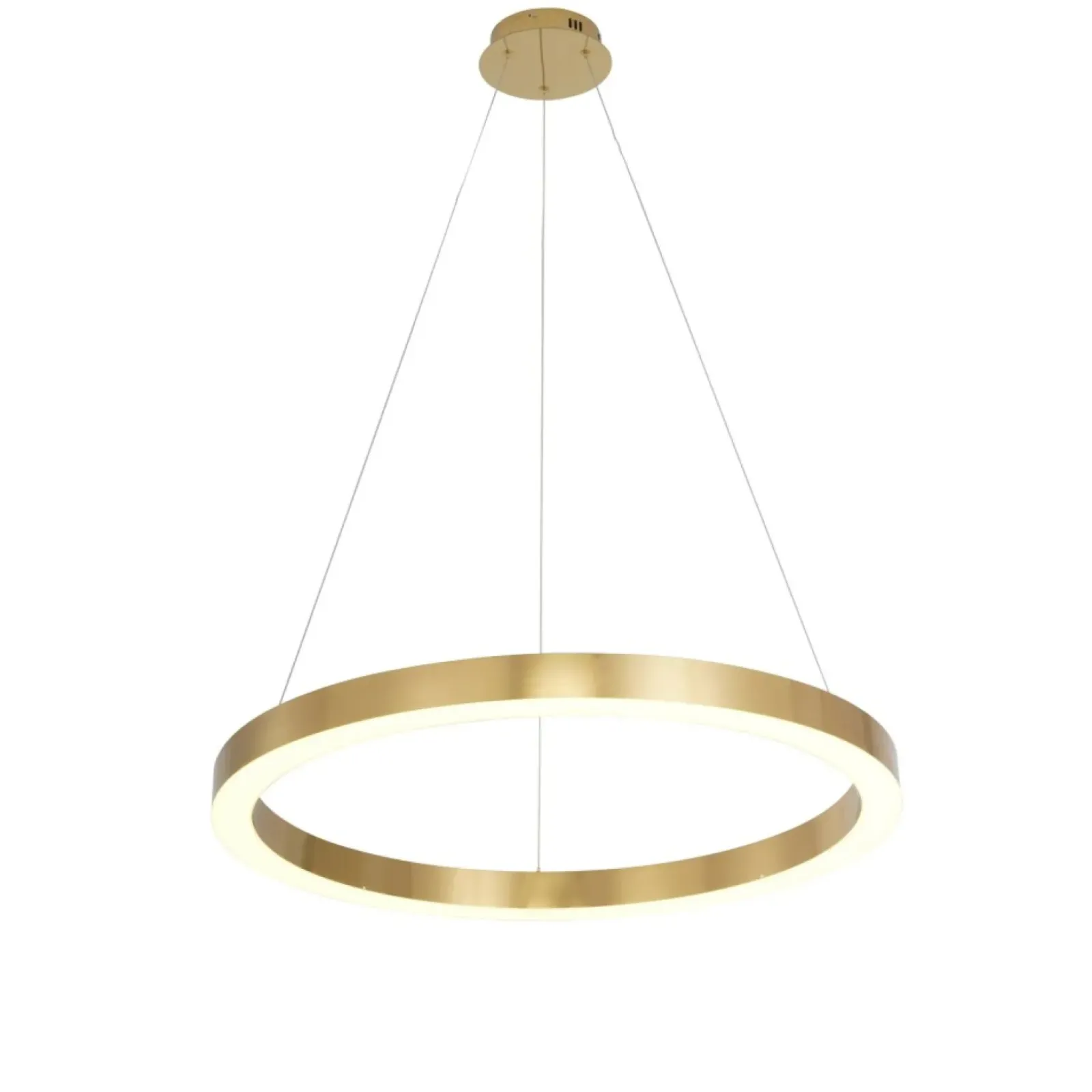 Sklep Kaja Złota obręcz LED wisząca do salonu LP-033/1P L GD SHINY z serii MIDWAY Clearance