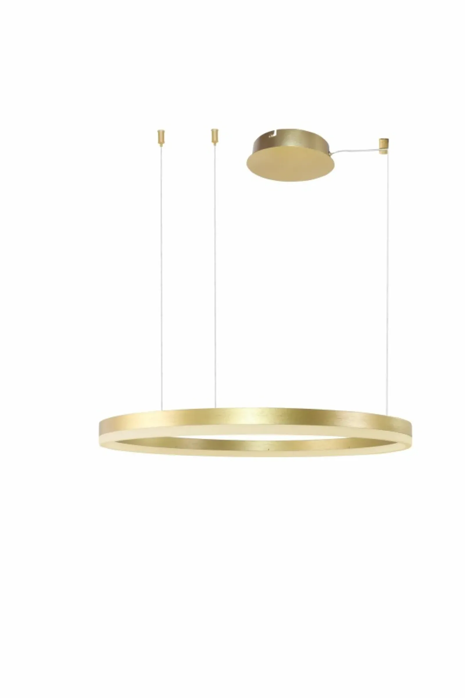 Sklep Kaja Złota obręcz LED z 3 mocowaniami ⌀80cm AZ4961 HALO | Kaja Oświetlenie brązowezłoto Clearance