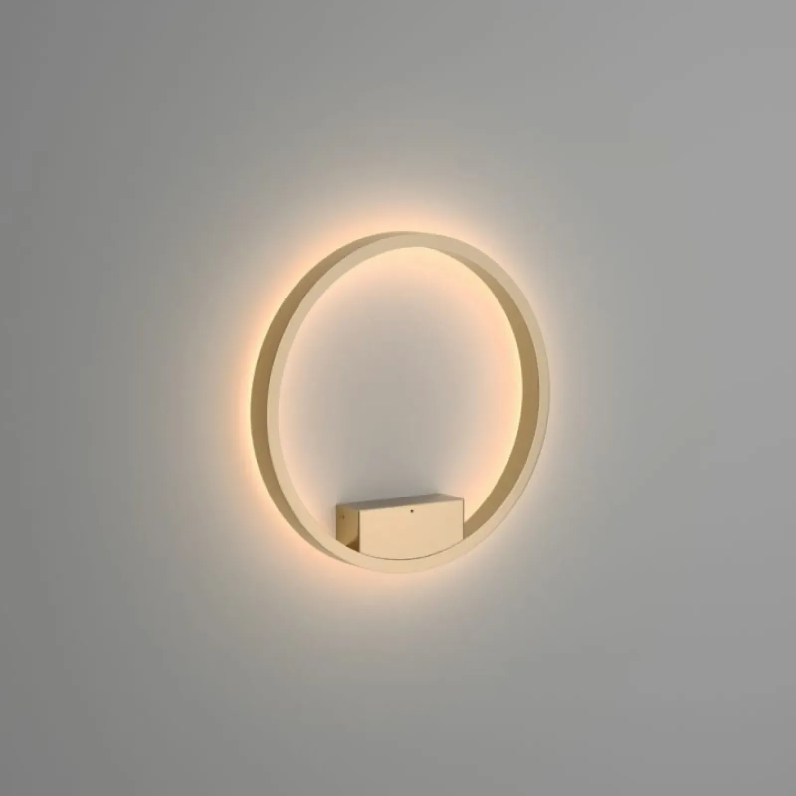Sklep Kaja Złota obręcz, ledowa lampa ścienna MOD058WL-L25BS3K z serii RIM | Kaja* Lampy Led