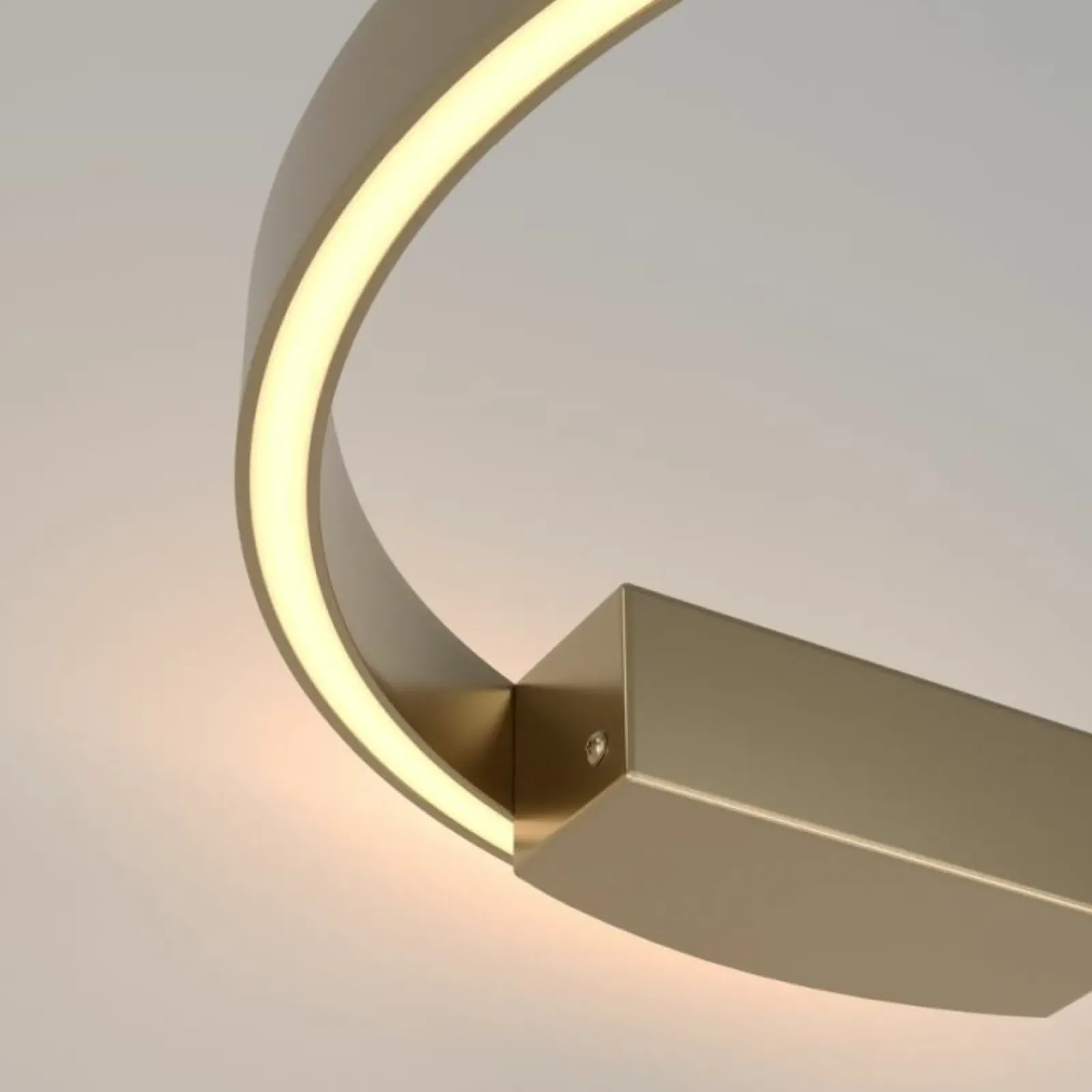 Sklep Kaja Złota obręcz, ledowa lampa ścienna MOD058WL-L25BS3K z serii RIM | Kaja* Lampy Led