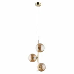 Sklep Kaja Złota, pionowa lampa wisząca do sypialni TK 4838 ESTERA GOLD | Kaja Hot