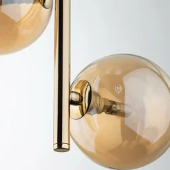 Sklep Kaja Złota, pionowa lampa wisząca do sypialni TK 4838 ESTERA GOLD | Kaja Hot