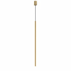 Sklep Kaja Złota, smukła, długa tuba wisząca, gwint G9 100cm 10446 LASER | Kaja satynowyzłoty Shop