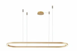 Sklep Kaja Złota, szeroka lampa wisząca nad stół 150cm LED AZ5058 ELENA | Kaja Outlet