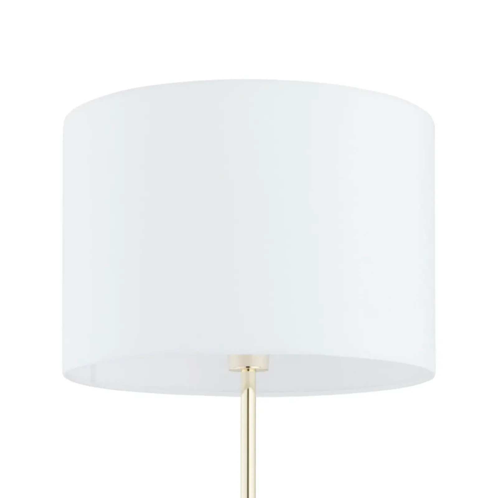 Sklep Kaja Złoto-biała lampa stojąca glamour TK 16033 UMBERTO WHITE GOLD | Kaja* Lampy Podłogowe Z Abażurem|Tradycyjne Lampy Podłogowe