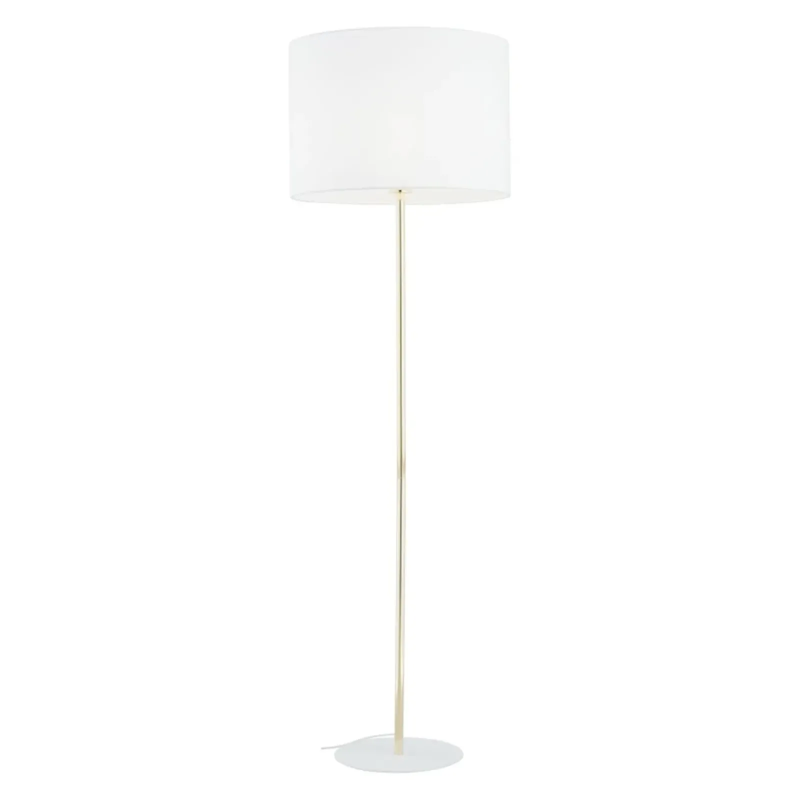 Sklep Kaja Złoto-biała lampa stojąca glamour TK 16033 UMBERTO WHITE GOLD | Kaja* Lampy Podłogowe Z Abażurem|Tradycyjne Lampy Podłogowe