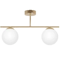 Sklep Kaja Złoto-biała lampa sufitowa nad aneks kuchenny K-5421 z serii REA Flash Sale