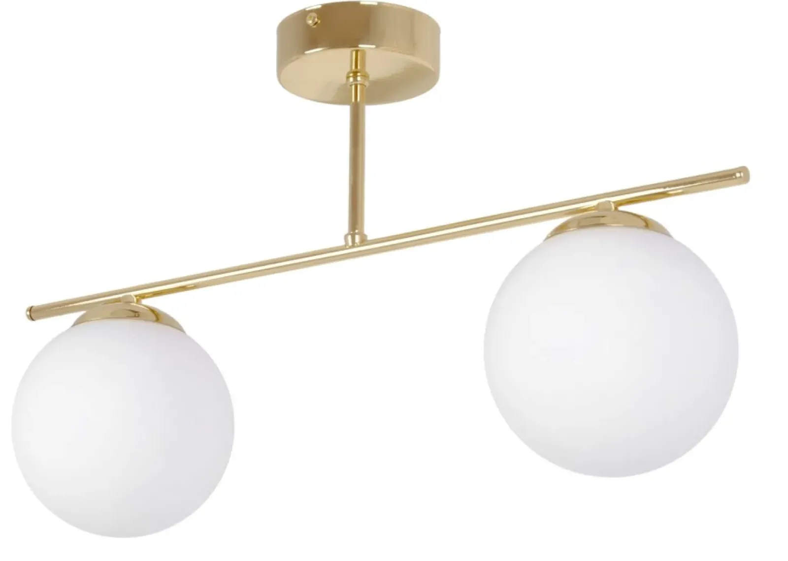 Sklep Kaja Złoto-biała lampa sufitowa nad aneks kuchenny K-5421 z serii REA Flash Sale