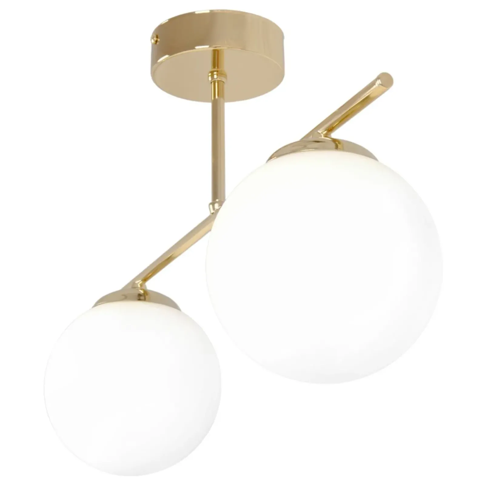 Sklep Kaja Złoto-biała lampa sufitowa nad aneks kuchenny K-5421 z serii REA Flash Sale