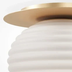 Sklep Kaja Złoto-biała lampa sufitowa z dużym gwintem MOD268CL-01G z serii REELS Fashion