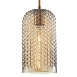 Sklep Kaja Złoto-bursztynowa lampa wisząca PND-25205-1S-BK-AMB z serii RENTI Store