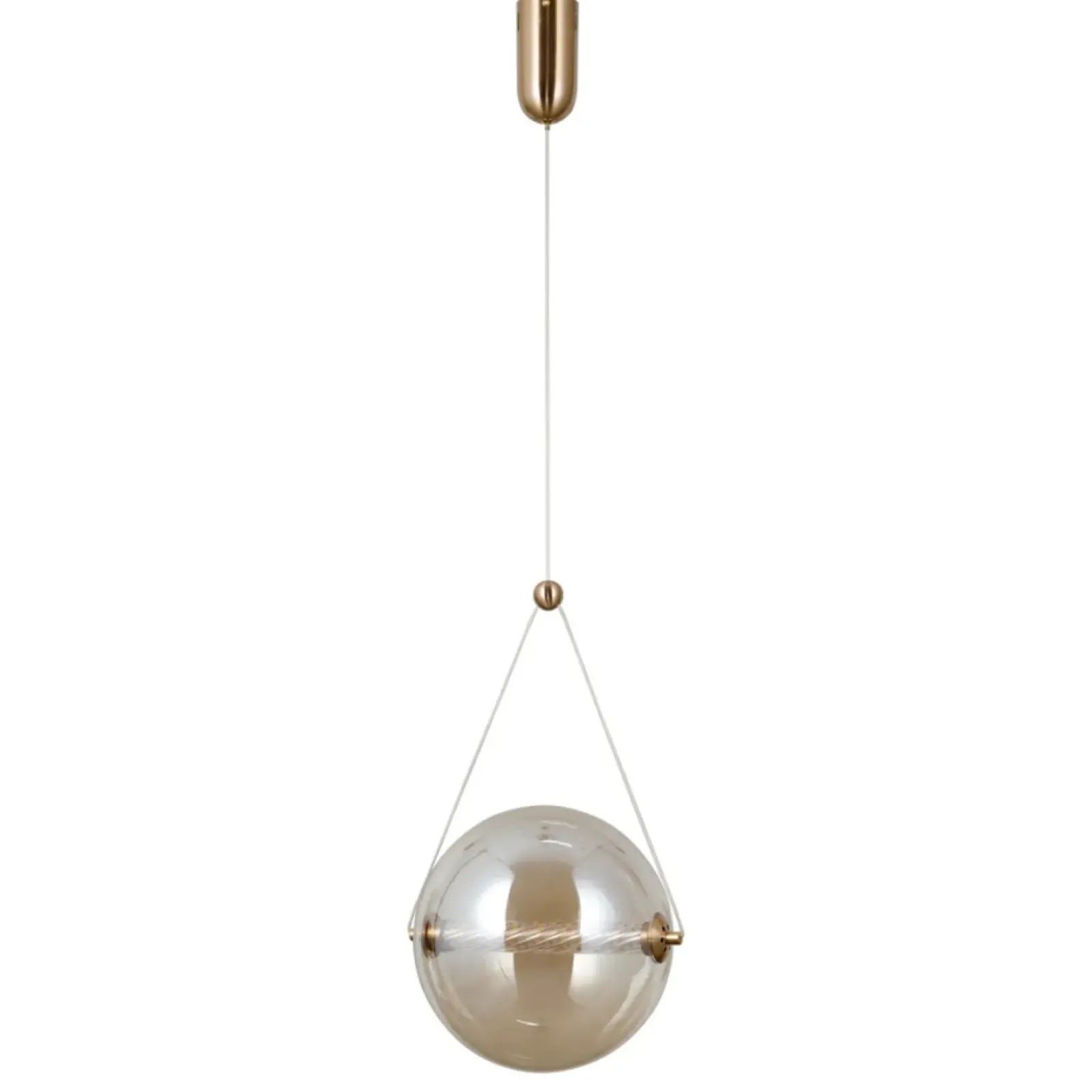 Sklep Kaja Złoto-bursztynowa lampa wisząca PND-34361-L-HBR-AMB z serii RASTIA Hot