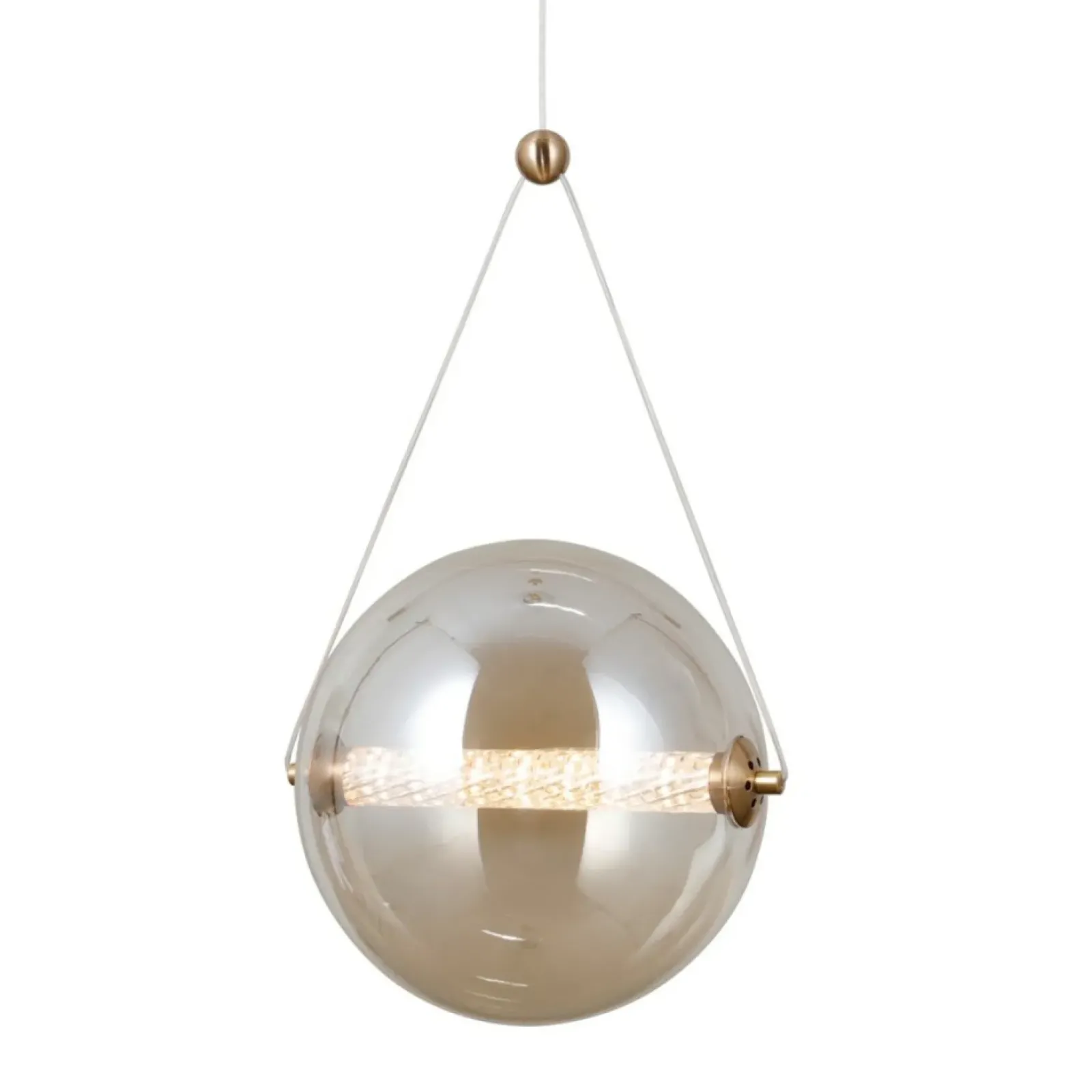 Sklep Kaja Złoto-bursztynowa lampa wisząca PND-34361-L-HBR-AMB z serii RASTIA Hot
