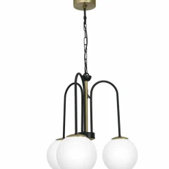 Sklep Kaja Złoto-czarna lampa wisząca z kloszami LX 3199 z serii CAMBRIDGE | Kaja Outlet