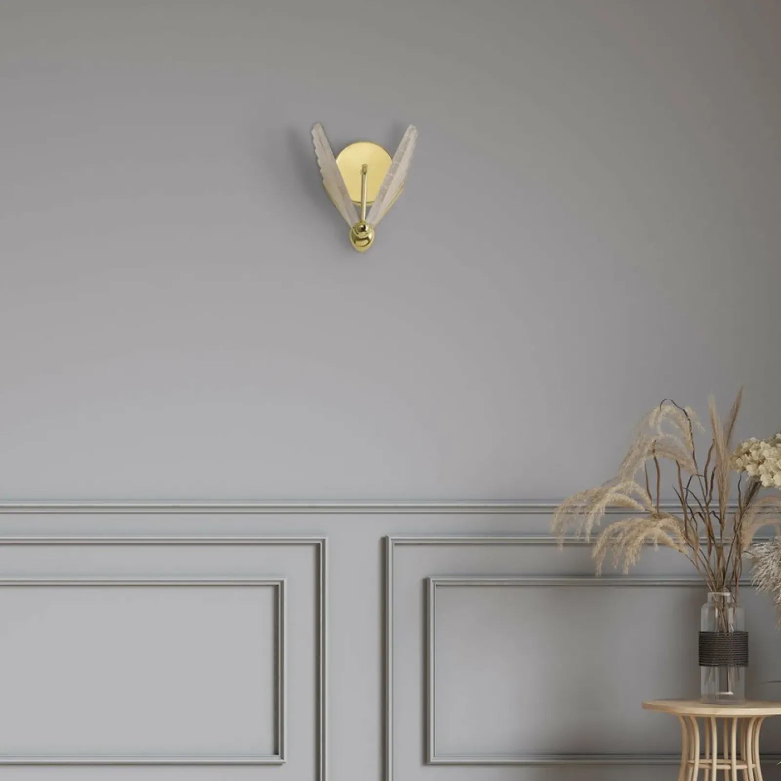 Sklep Kaja Złoty, dekoracyjny kinkiet w formie motyla LP-1715/1W MARIPOSA | Kaja* Lampy Led