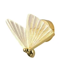 Sklep Kaja Złoty, dekoracyjny kinkiet w formie motyla LP-1715/1W MARIPOSA | Kaja* Lampy Led