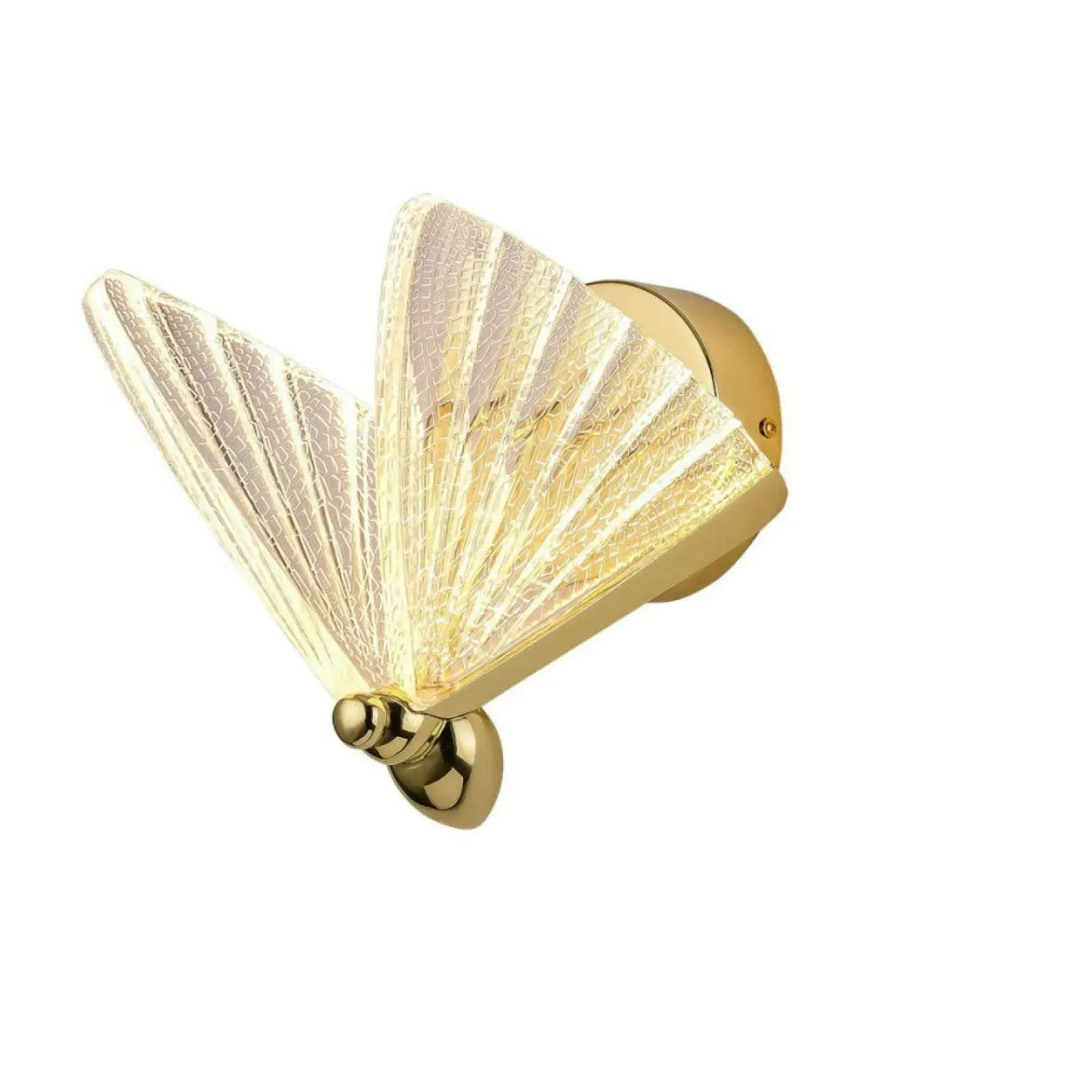 Sklep Kaja Złoty, dekoracyjny kinkiet w formie motyla LP-1715/1W MARIPOSA | Kaja* Lampy Led