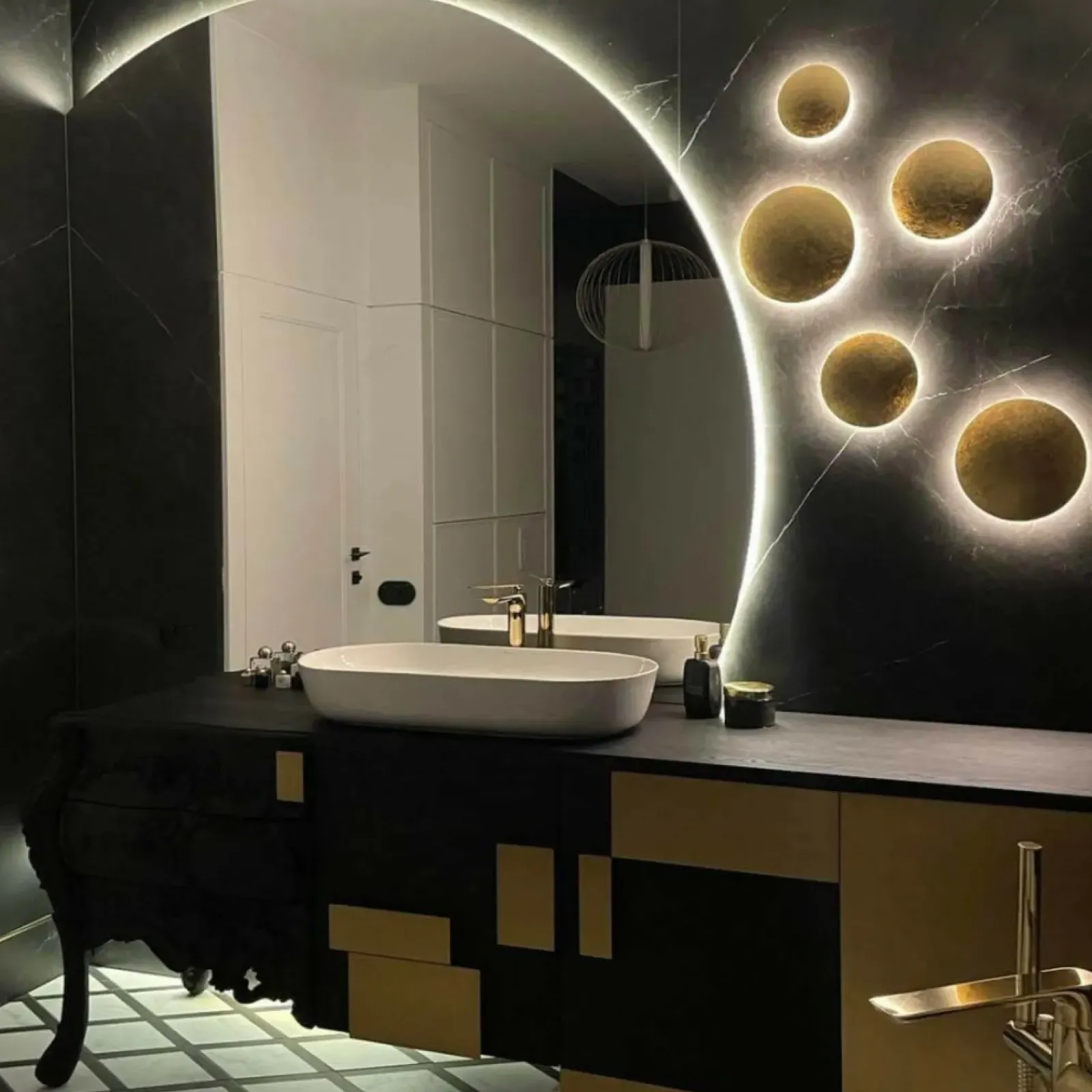 Sklep Kaja Złoty, designerski plafon LP-8102/1C-6W GD PLATILLO | Kaja Oświetlenie* Lampy Led|Plafony Nowoczesne