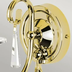 Sklep Kaja Złoty, elegancki kinkiet, świecznik AG1-POL-BRASS z serii AEGEAN* Kinkiety Tradycyjne