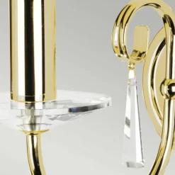 Sklep Kaja Złoty, elegancki kinkiet, świecznik AG1-POL-BRASS z serii AEGEAN* Kinkiety Tradycyjne
