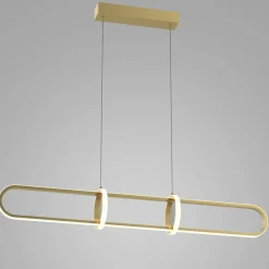 Sklep Kaja Złoty, elegancki żyrandol LED PND-29772750-1A-GD CERRILA | Kaja Best