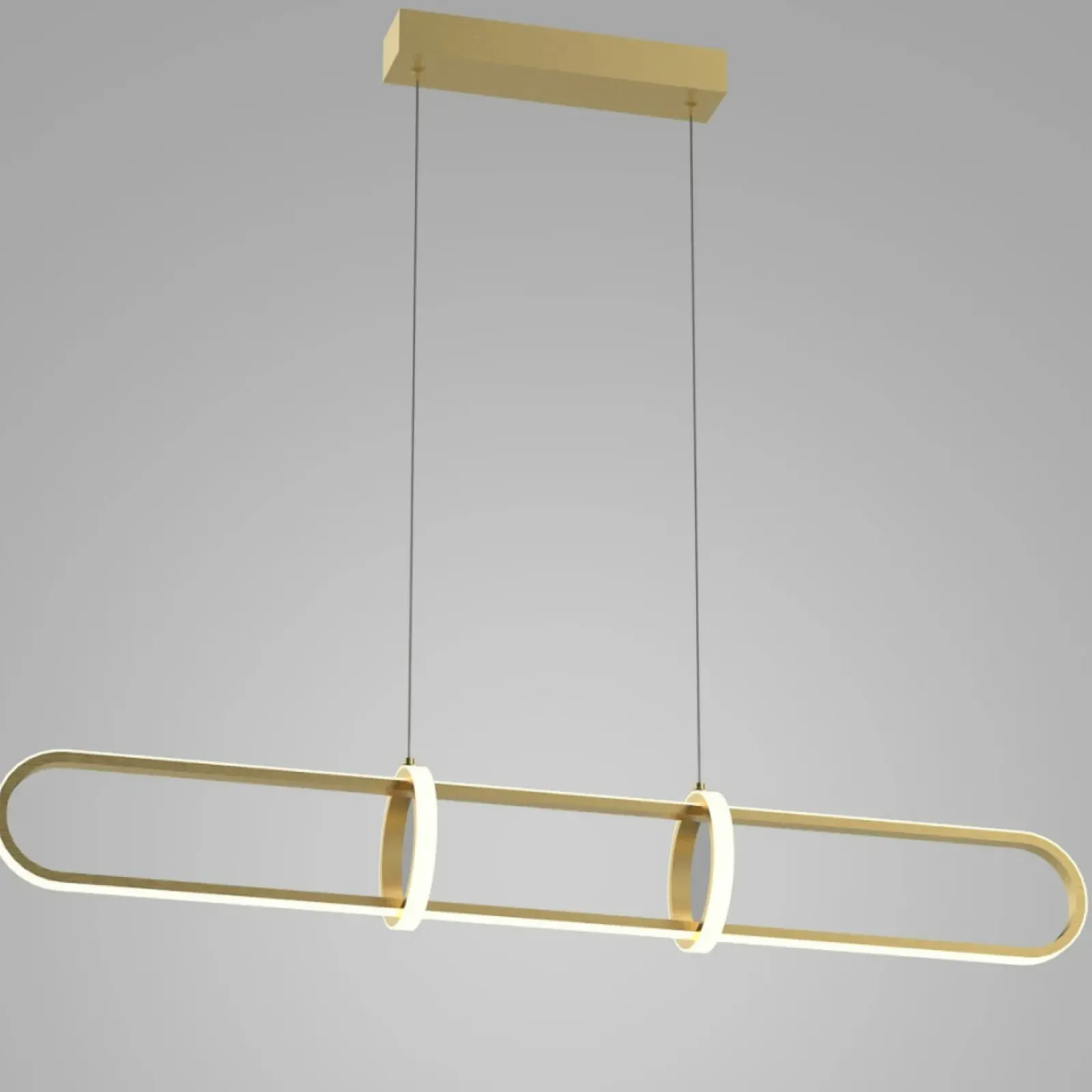 Sklep Kaja Złoty, elegancki żyrandol LED PND-29772750-1A-GD CERRILA | Kaja Best